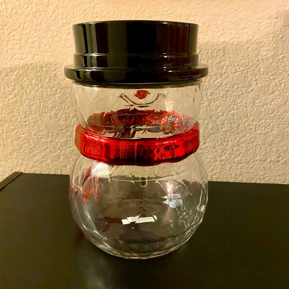 Bath & Body Works Glass Snowman Candle Holder - Picture 2 of 3
